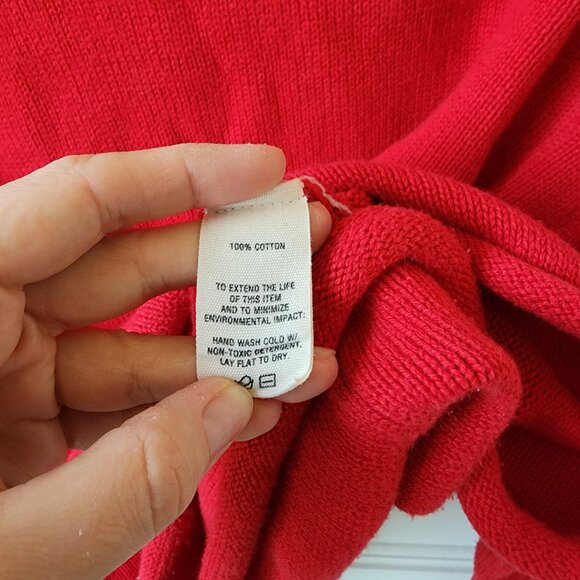 Alex Mill Vibrant Red Crew Neck Sweater - Picture 7 of 8